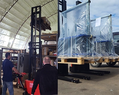 Тест-драйв складской техники на нашем складе в Челябинске